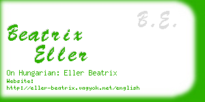 beatrix eller business card